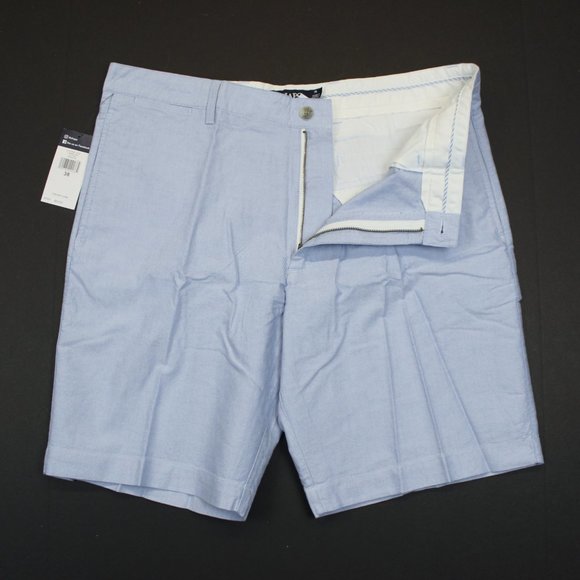 Chaps Oxford Cloth Flat Front Shorts - 38 - Picture 3 of 3